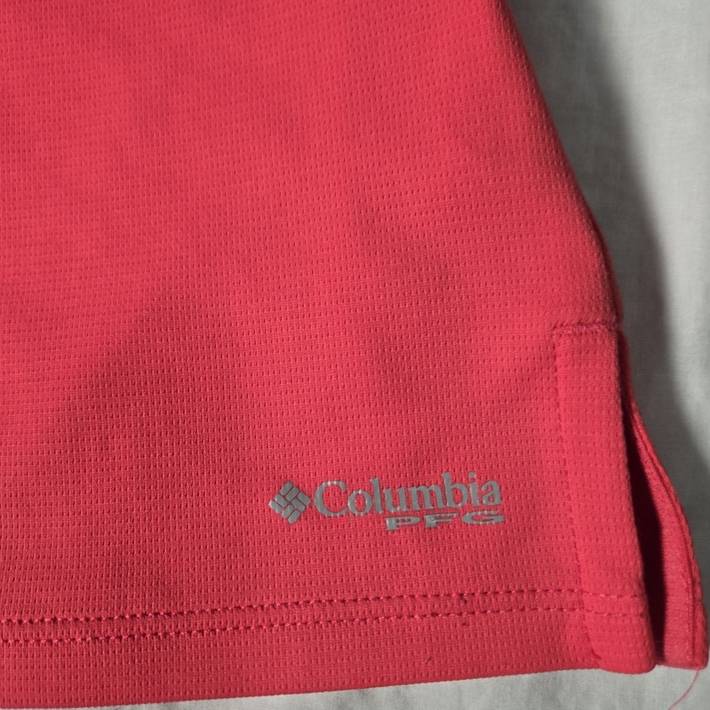 Columbia PFG Polo Sleeveless Shirt Women Large Golf Logo EUC‎ - Picture 5 of 8